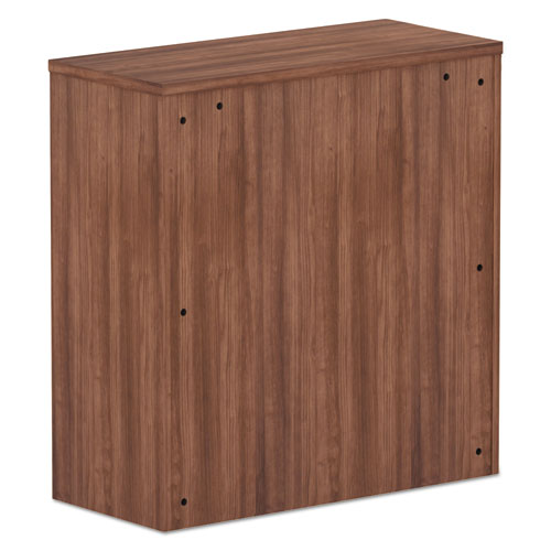 Alera Valencia Series Hutch, 3 Compartments, 34.13w X 15d X 35.38h, Modern Walnut