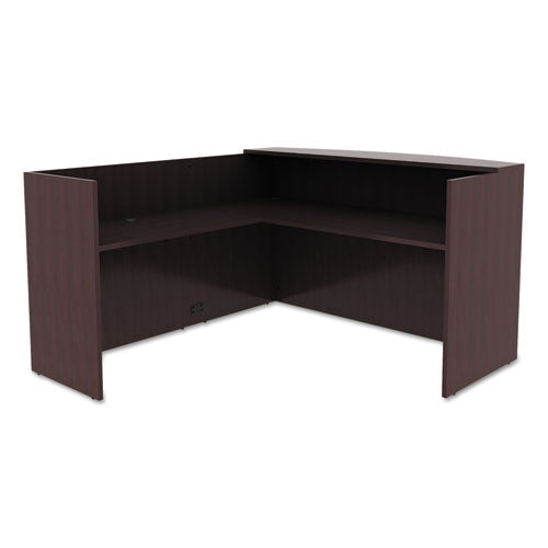 Alera Valencia Reversible Reception Return, 44 1-8w X 23 5-8d X 41 1-2h, Espresso
