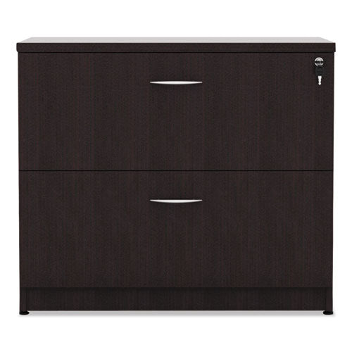Alera Valencia Series Two Drawer Lateral File, 34w X 22.75d X 29.5h, Espresso