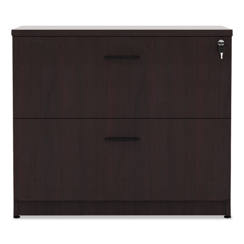 Alera Valencia Series Two Drawer Lateral File, 34w X 22.75d X 29.5h, Mahogany