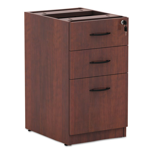 Alera Valencia Box-box-file Full Pedestal, 15.63w X 20.5d X 28.5h, Medium Cherry