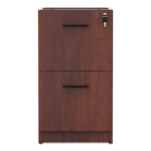 Alera Valencia File-file Drawer Full Pedestal, 15.63w X 20.5d X 28.5h, Medium Cherry
