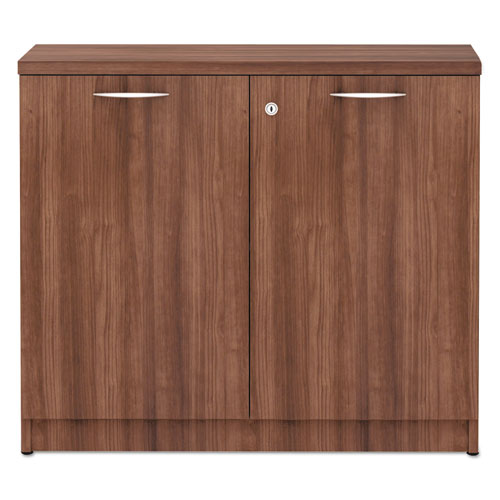 Alera Valencia Series Storage Cabinet, 34 1-8w X 22 7-8d X 29 1-2h, Modern Walnut
