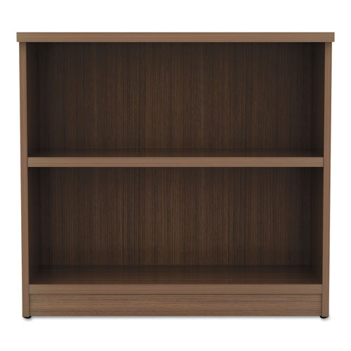 Alera Valencia Series Bookcase,two-shelf, 31 3-4w X 14d X 29 1-2h, Modern Walnut