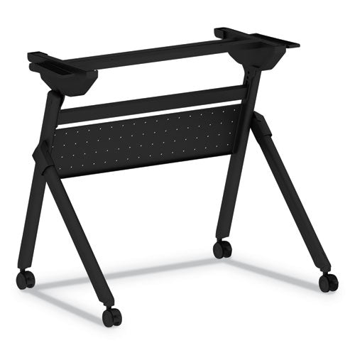 Flip And Nest Table Base, 32 1-4w X 23 5-8d X 28 1-2h, Black