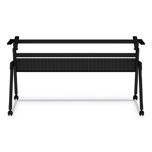 Flip And Nest Table Base, 55 7-8w X 23 5-8d X 28 1-2h, Black