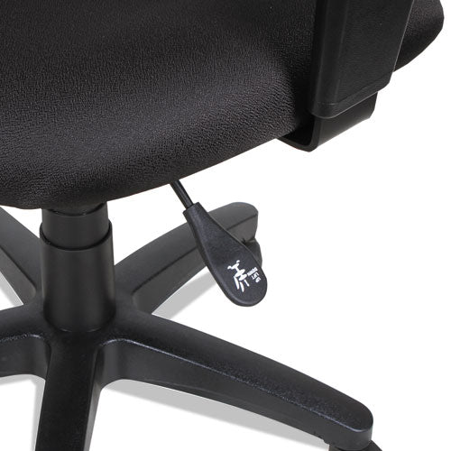 Alera Essentia Series Swivel Task Chair, Supports Up To 275 Lbs, Black Seat-black Back, Black Base