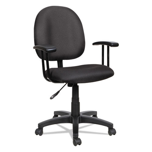 Alera Essentia Series Swivel Task Chair, Supports Up To 275 Lbs, Black Seat-black Back, Black Base