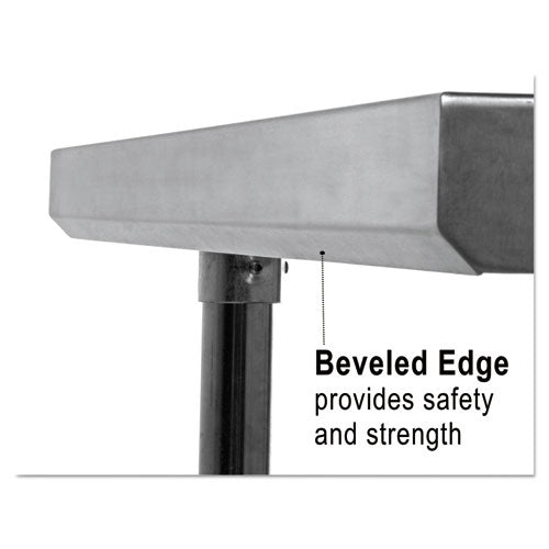 Nsf Approved Stainless Steel Foodservice Prep Table, 48 X 30 X 35h, Silver