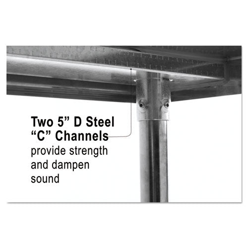 Nsf Approved Stainless Steel Foodservice Prep Table, 48 X 30 X 35h, Silver