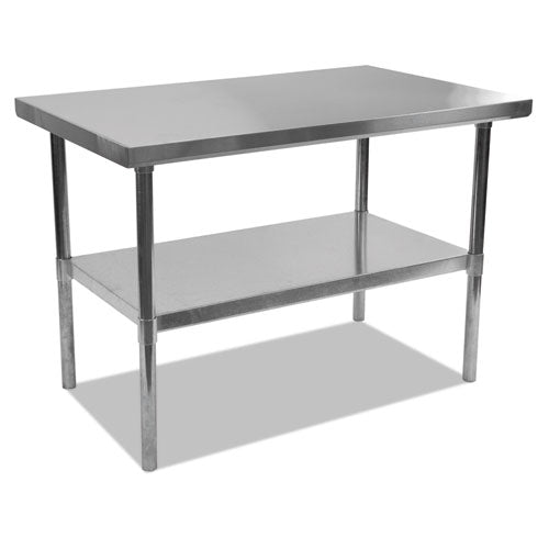 Nsf Approved Stainless Steel Foodservice Prep Table, 48 X 30 X 35h, Silver