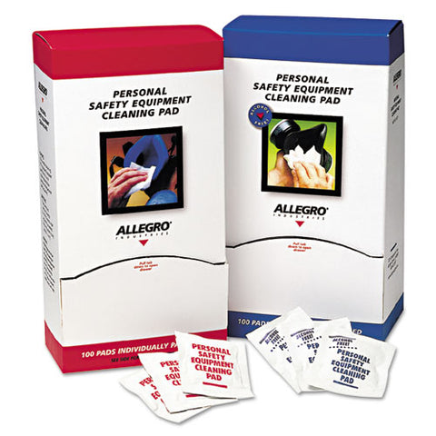 Respirator Cleaning Pads, 5 X 7, White, 100-box
