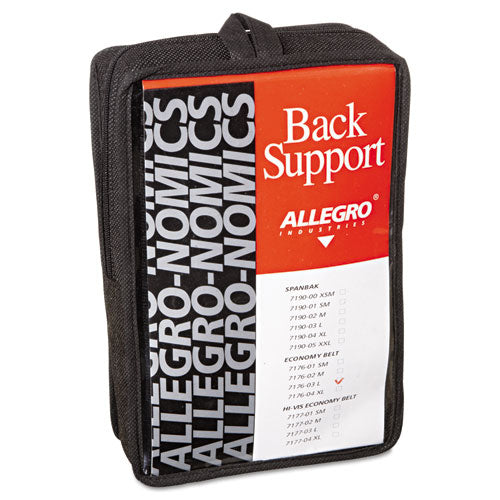 Economy Back Support Belt, X-large, Black