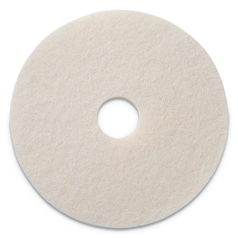 Polishing Pads, 19" Diameter, White, 5-ct