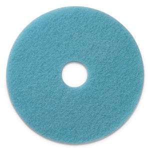 Luster Lite Burnishing Pads, 20" Diameter, Sky Blue, 5-ct