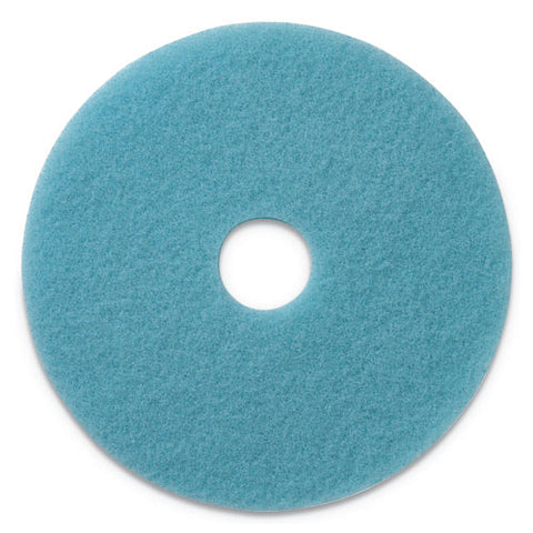 Luster Lite Burnishing Pads, 20" Diameter, Sky Blue, 5-ct