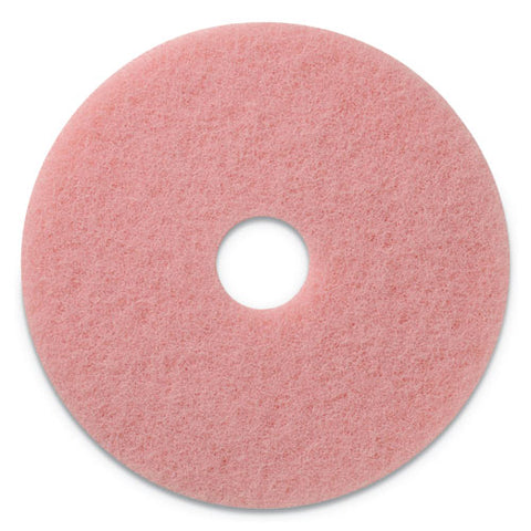 Remover Burnishing Pads, 27" Diameter, Pink, 2-ct