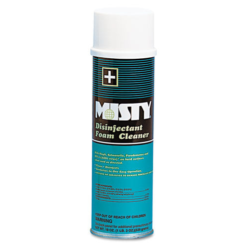 Disinfectant Foam Cleaner, Fresh Scent, 19oz Aerosol, 12-carton