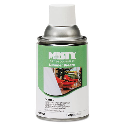 Metered Dry Deodorizer Refills, Summer Breeze, 7 Oz Aerosol, 12-carton