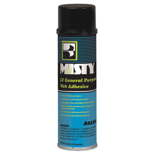 Heavy-duty Adhesive Spray, 12 Oz, Dries Clear, 12-carton