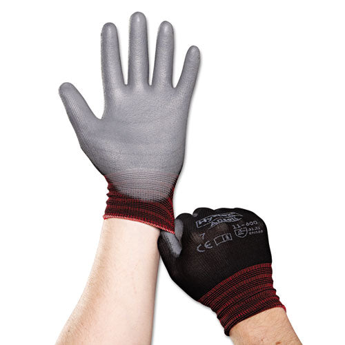Hyflex Lite Gloves, Black-gray, Size 7, 12 Pairs
