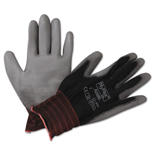 Hyflex Lite Gloves, Black-gray, Size 7, 12 Pairs