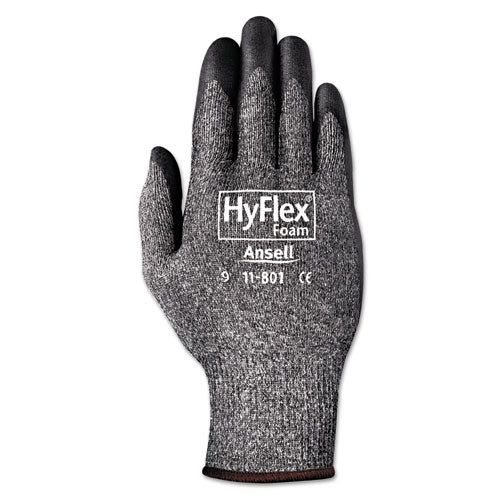 Hyflex Foam Gloves, White-gray, Size 8, 12 Pairs