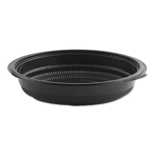 Microraves Incredi-bowl Base, 24 Oz, 8.5" Dia X 1.51"h, Black, 150-carton