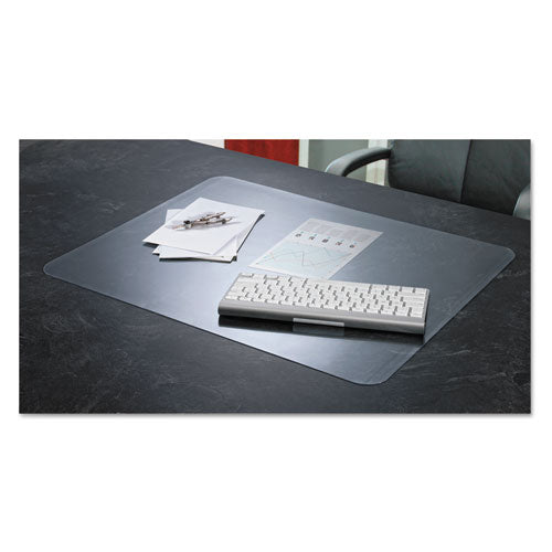 Krystalview Desk Pad With Antimicrobial Protection, 22 X 17, Clear