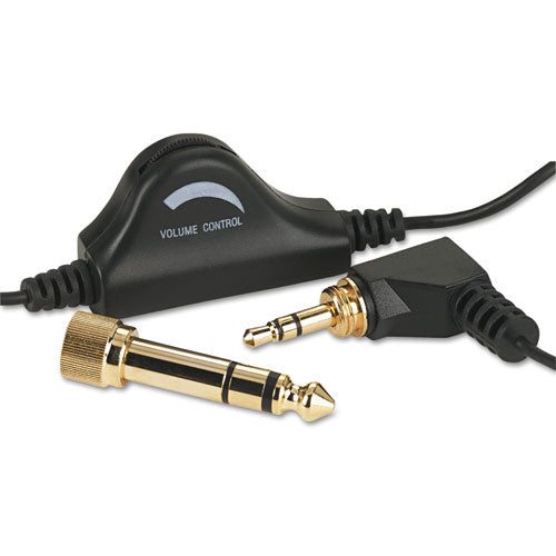 Personal Multimedia Stereo Headphones With Volume Control, Black