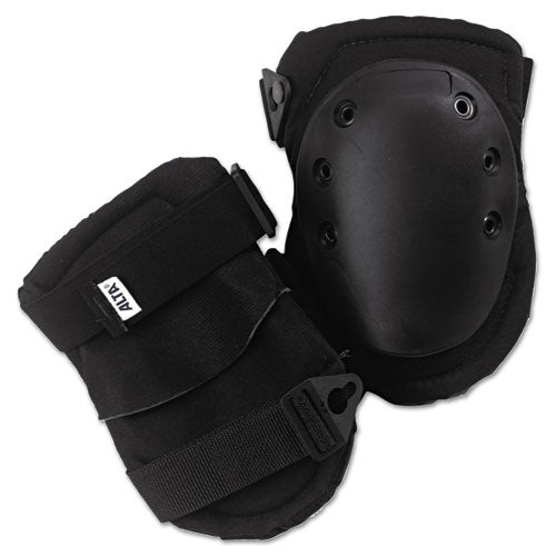 Altalok Knee Pads, Fastener Closure, Neoprene-nylon, Rubber, Black