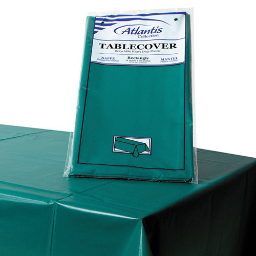 Plastic Table Cover, 84dia, White, 12-carton