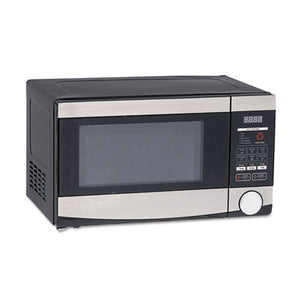 0.7 Cu.ft Capacity Microwave Oven, 700 Watts, Stainless Steel And Black