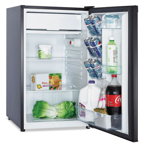 4.4 Cf Refrigerator, 19 1-2"w X 22"d X 33"h, Black-stainless Steel