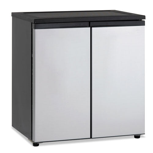 5.5 Cf Side By Side Refrigerator-freezer, Black-stainless Steel