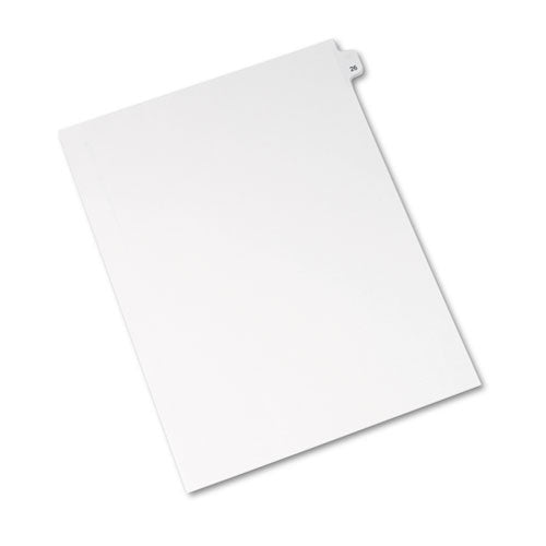 Preprinted Legal Exhibit Side Tab Index Dividers, Avery Style, 10-tab, 26, 11 X 8.5, White, 25-pack, (1026)
