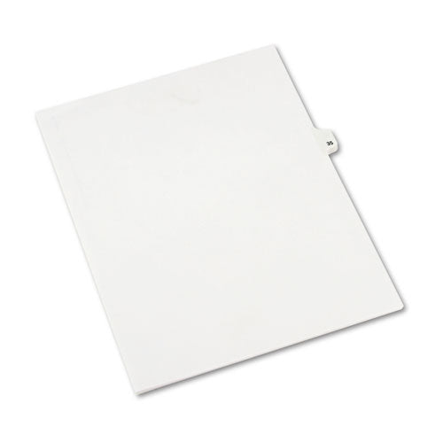 Preprinted Legal Exhibit Side Tab Index Dividers, Avery Style, 10-tab, 35, 11 X 8.5, White, 25-pack, (1035)