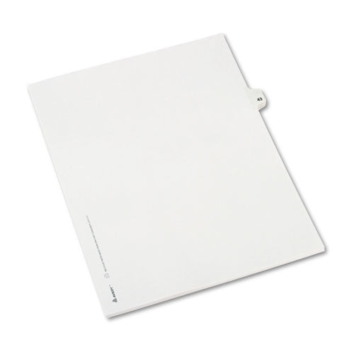 Preprinted Legal Exhibit Side Tab Index Dividers, Avery Style, 10-tab, 43, 11 X 8.5, White, 25-pack, (1043)