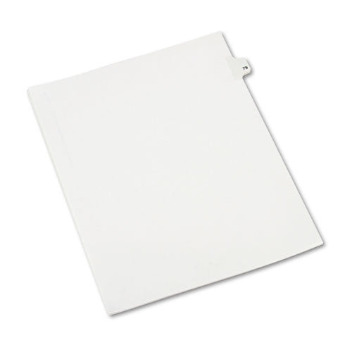 Preprinted Legal Exhibit Side Tab Index Dividers, Avery Style, 10-tab, 79, 11 X 8.5, White, 25-pack, (1079)