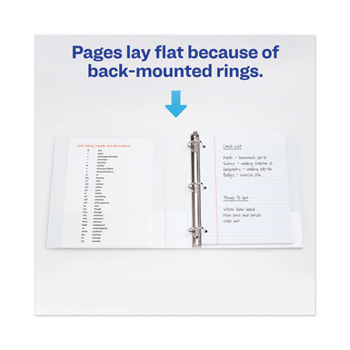 Heavy-duty View Binder With Durahinge, One Touch Ezd Rings-extra-wide Cover, 3 Ring, 1.5" Capacity, 11 X 8.5, White, (1319)