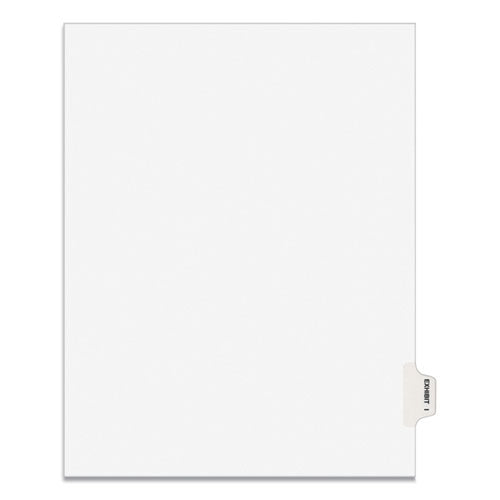 Avery-style Preprinted Legal Side Tab Divider, Exhibit I, Letter, White, 25-pack, (1379)