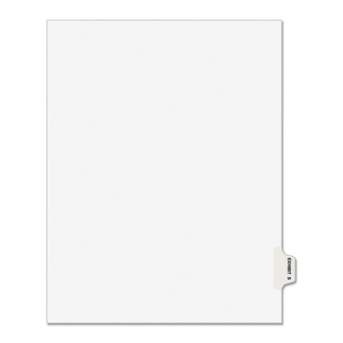 Avery-style Preprinted Legal Side Tab Divider, Exhibit S, Letter, White, 25-pack, (1389)