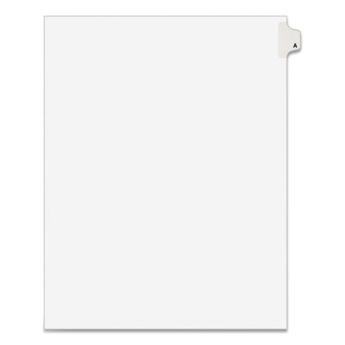 Preprinted Legal Exhibit Side Tab Index Dividers, Avery Style, 26-tab, A, 11 X 8.5, White, 25-pack, (1401)