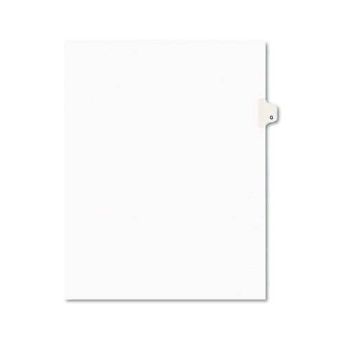 Preprinted Legal Exhibit Side Tab Index Dividers, Avery Style, 26-tab, G, 11 X 8.5, White, 25-pack, (1407)