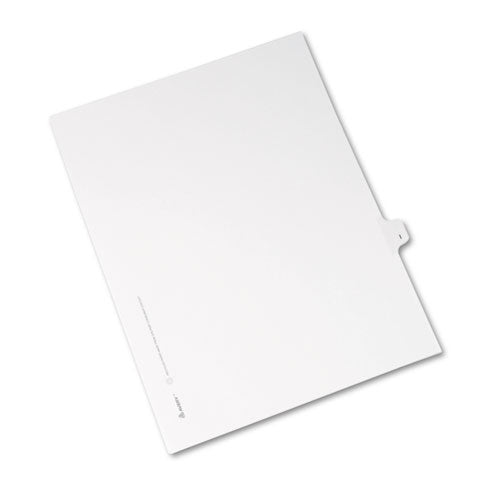 Preprinted Legal Exhibit Side Tab Index Dividers, Avery Style, 26-tab, I, 11 X 8.5, White, 25-pack, (1409)
