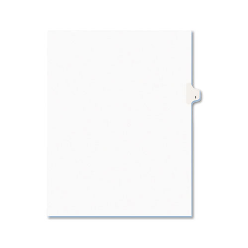 Preprinted Legal Exhibit Side Tab Index Dividers, Avery Style, 26-tab, I, 11 X 8.5, White, 25-pack, (1409)