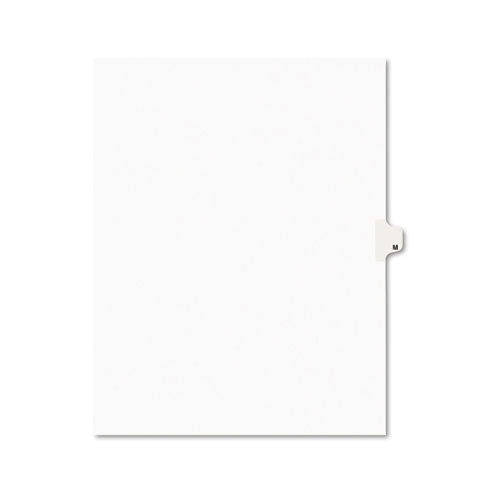 Preprinted Legal Exhibit Side Tab Index Dividers, Avery Style, 26-tab, M, 11 X 8.5, White, 25-pack, (1413)