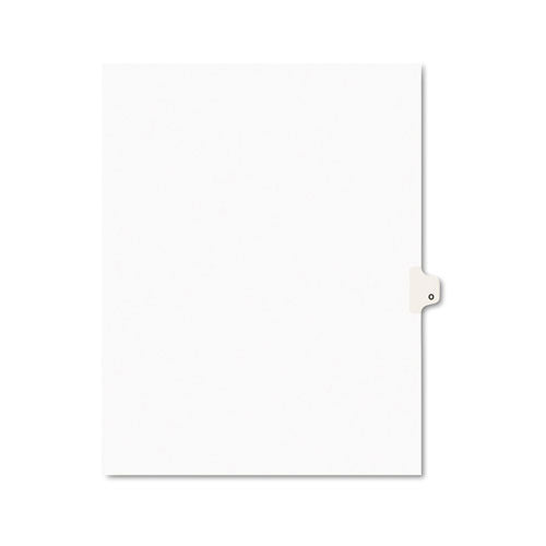 Preprinted Legal Exhibit Side Tab Index Dividers, Avery Style, 26-tab, O, 11 X 8.5, White, 25-pack, (1415)