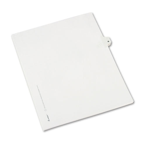 Preprinted Legal Exhibit Side Tab Index Dividers, Avery Style, 26-tab, R, 11 X 8.5, White, 25-pack, (1418)
