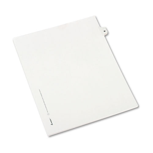 Preprinted Legal Exhibit Side Tab Index Dividers, Avery Style, 26-tab, W, 11 X 8.5, White, 25-pack, (1423)